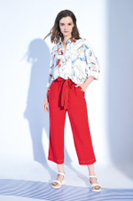 3729 Брюки женские (красный)