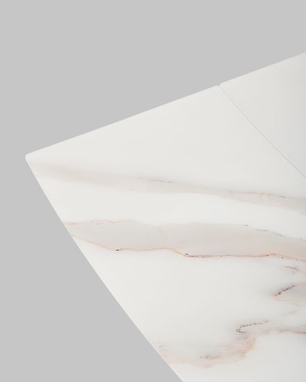 Стол Галац 120*80 см столешница стекло белое