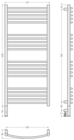 Сунержа Богема 3.1 выгнутая 1200х500 МЭМ левый