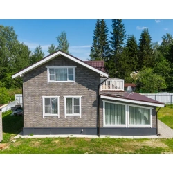 Фасадная плитка Технониколь Hauberk Серо-бежевый кирпич (в уп. 20 шт./2 м2)