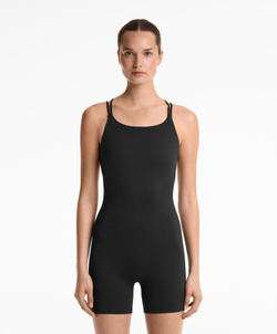 Oysho Короткий комбинезон Comfortlux с кольцами, черный