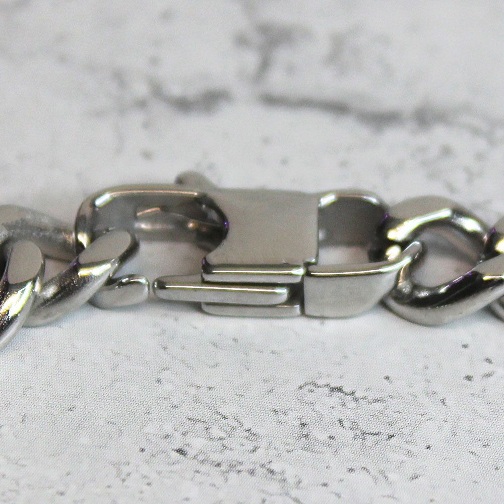 Браслет стальной Titan с гравировкой на заказ (титановая сталь)