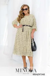 Платье 2448-кремовый Minova
