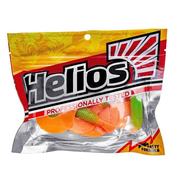 Твистер Credo 3,35&#39;/8,5 см Lime &amp; Orange 7шт. (HS-11-020) Helios