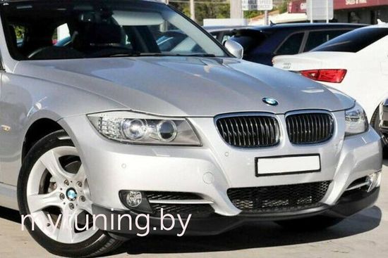 Юбка переднего бампера V.4 для BMW 3 E90/E91 2009-2011 Sedan/Touring