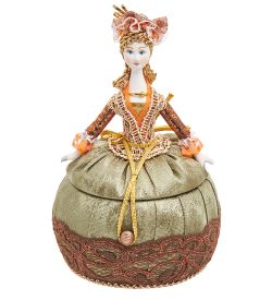 RK-761/ 2 Кукла-шкатулка «Дама нарядная»