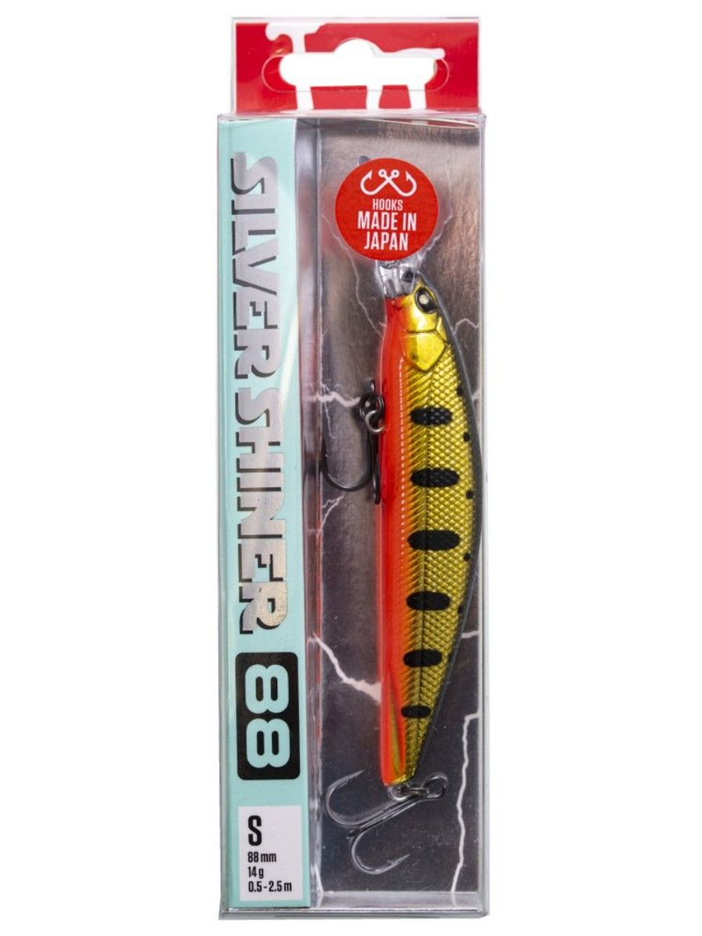 Воблер для рыбалки Lucky John Pro Series Silver Shiner S 8.8 см, тонущий, 107