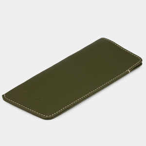 Футляр для очков Lunette из кожи теленка, зеленого цвета