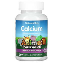 Natures Plus Animal Parade Calcium 90 жевательных таблеток , Кальций