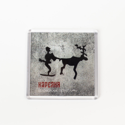 Акриловый магнит «Петроглифы» квадратный