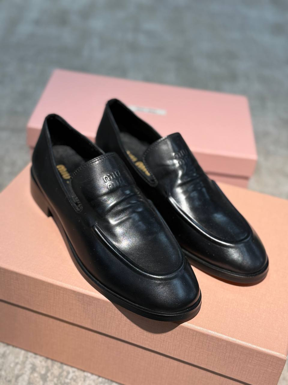 Лоферы MIU MIU