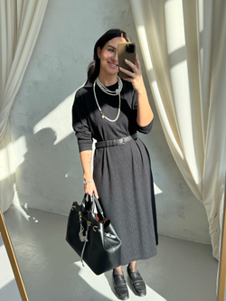 Платье «Косы» черное