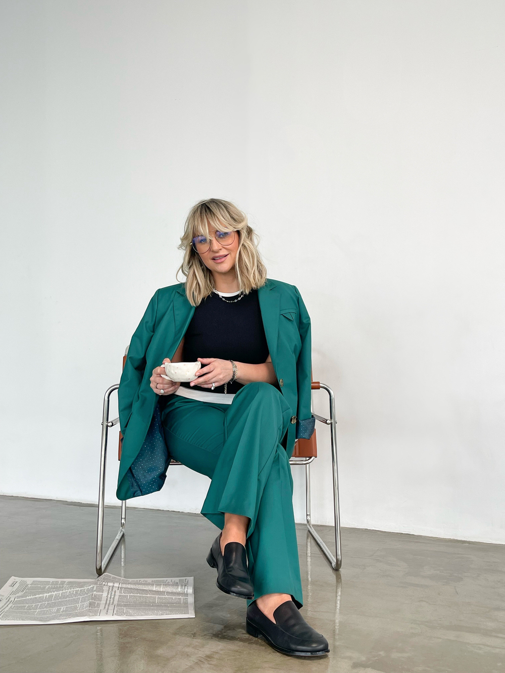 Классические брюки изумруд 2