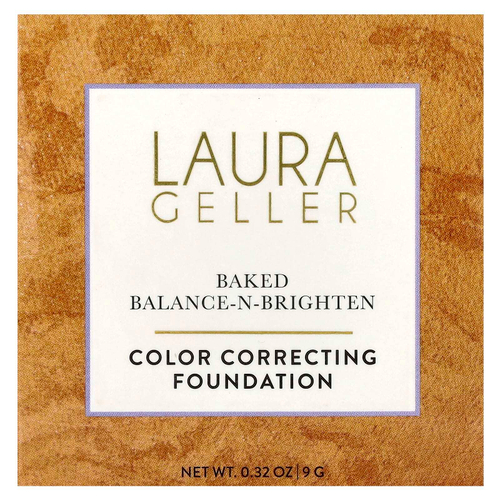 Laura Geller, тональный крем для коррекции цвета Baked Balance-N-Brighten, оттенок 0006025B золотистый, 9 г (0,32 унции)