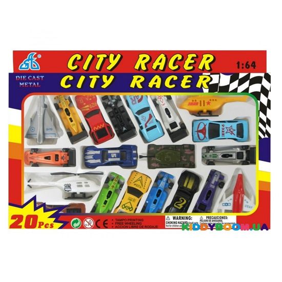 Набор машин 20 в 1 City Racer