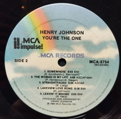 Винтажная виниловая пластинка LP Henry Johnson You are The One (USA 1986)