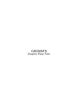 Grimm's complete fairy tales | Jacob Grimm