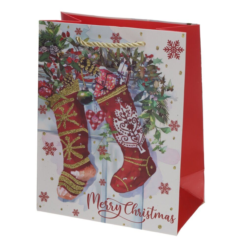 GAEM Пакет подарочный S (бумага 210г/м2, блок 12шт), L18 W10 H23 см, 4в.