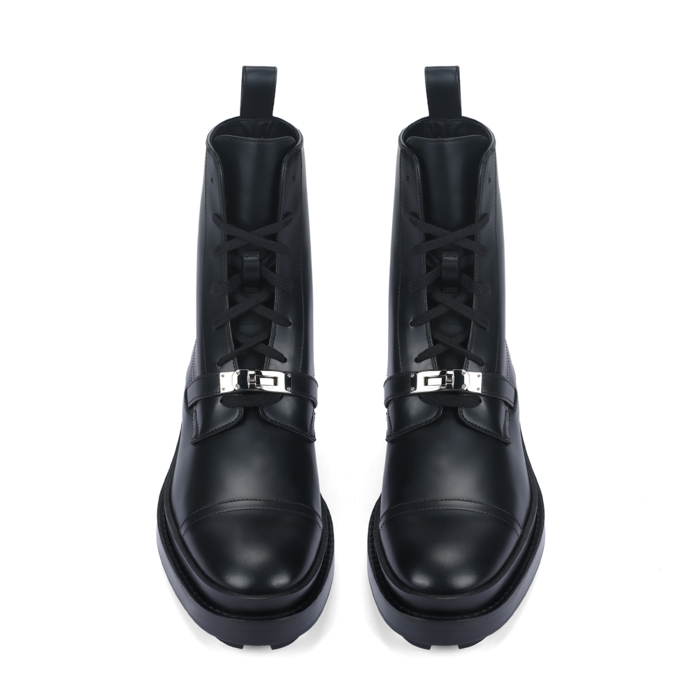 HERMES Fashion Ankle Boots 5cm Women"s Black