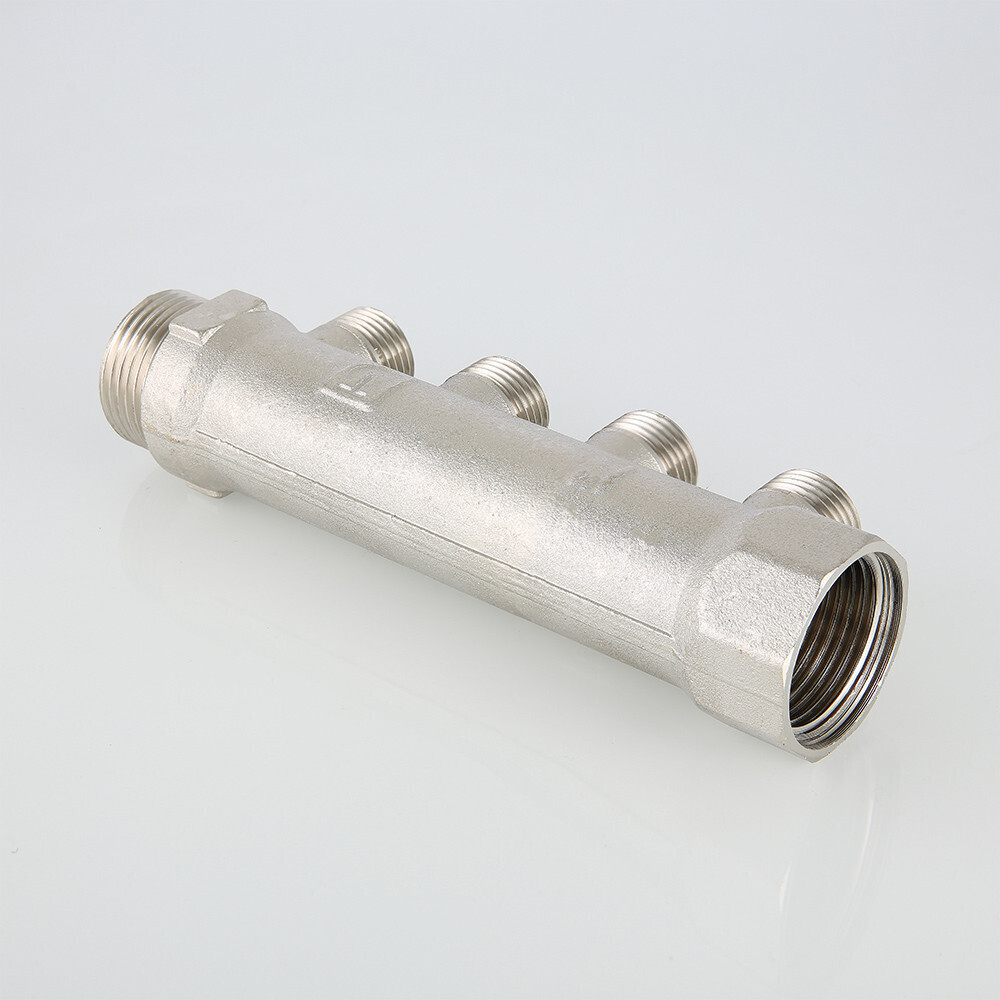 Коллектор VALTEC с наружной резьбой 3/4", 2 х 1/2" (арт.VTc.500.N.0502)