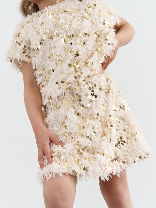 Юбка с перьями 