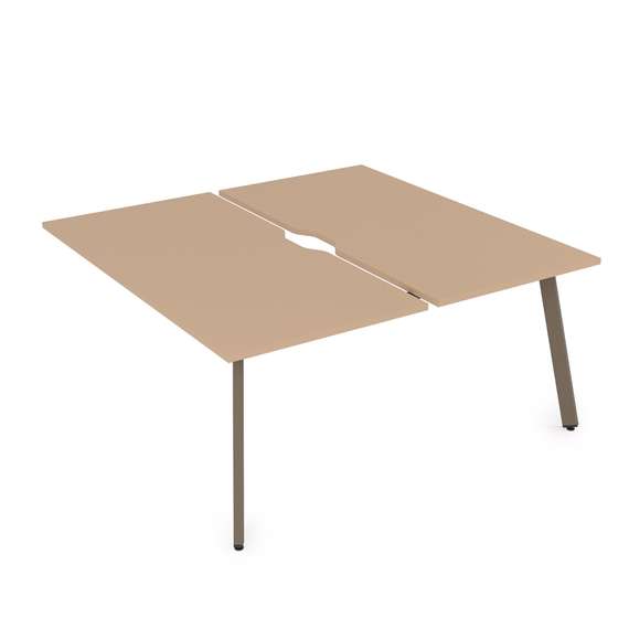 10БДКВ.285 Стол системы БЕНЧ, сдвоенный, на 2 рабочих места - конечный (1800*1635*750)