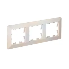 Рамка 3-м AtlasDesign Air жемчуж./дым. бел. SE ATN220403