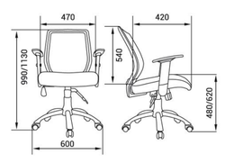 Кресло для персонала Пента люкс