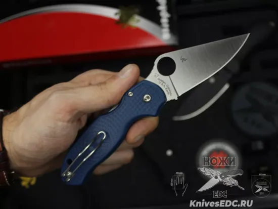 Нож складной Spyderco Para 3 223PCBL c клинком из стали CPM-SPY27, рукоять FRN