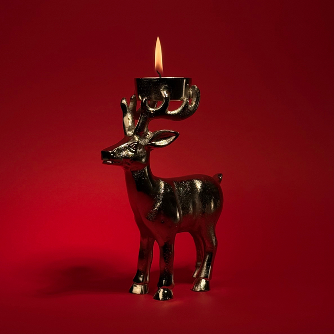 Подсвечник Олень, 18*14см