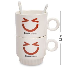 GAEM Art MUG-171/4 Набор из двух кружек «Счастливая улыбка каждый день»