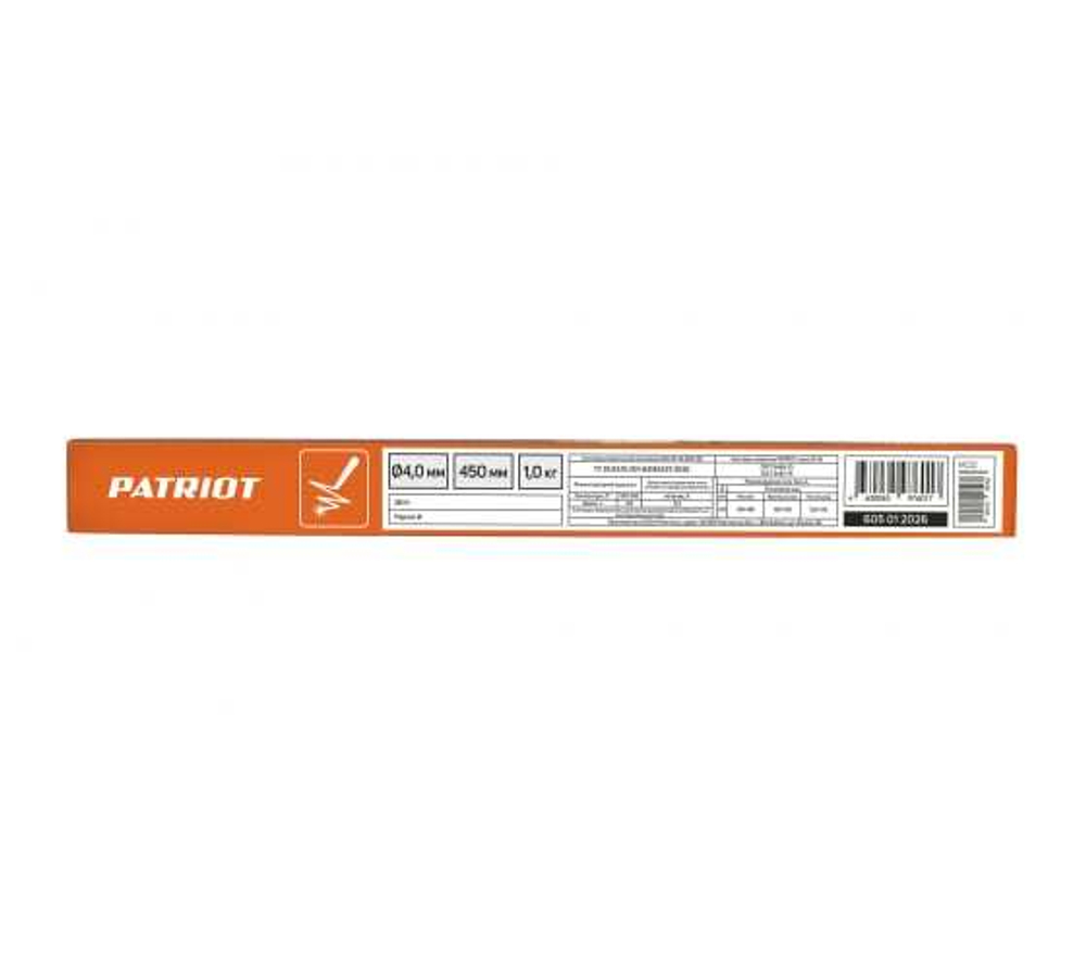 Электроды сварочные ЭР 46 (4х450 мм; 1 кг) PATRIOT 605012026