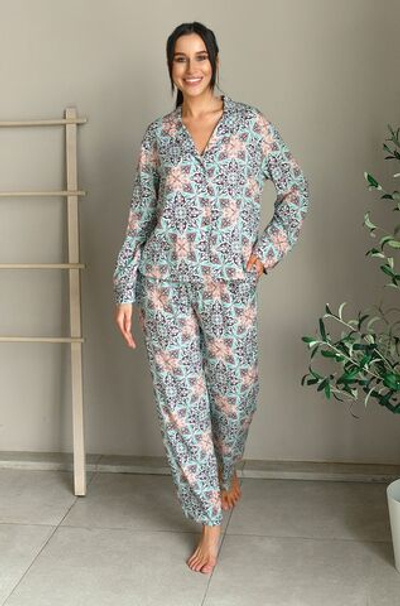 Пижамный комплект Simona (Размер: XXL) (Цвет: разноцветный)