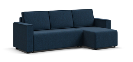 Угловой диван Норд лайт рогожка Malmo синий