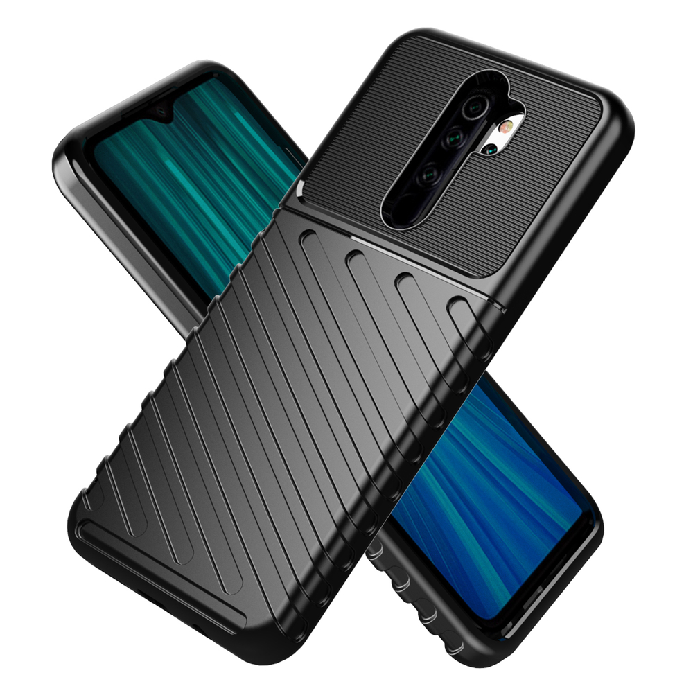 Чехол для Xiaomi Redmi Note 8 Pro цвет Black (черный), серия Onyx от Caseport