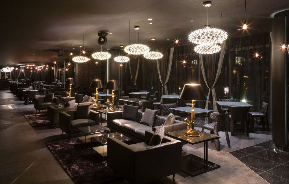 Подвесной дизайнерский светильник Raimond Zafu by Moooi (золотой, D 75 cm)