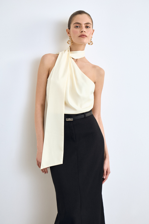 Юбка макси прямого силуэта