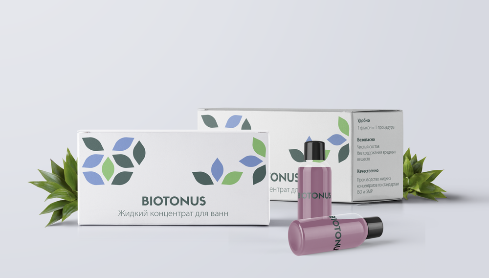 Набор Жидкий концентрат для ванн BIOTONUS Валериана с бромом 300 мл (10 флаконов по 30 мл в коробке)