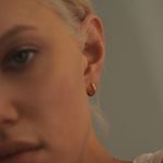 Моносерьга Клик мини, позолота / Small Click Gold