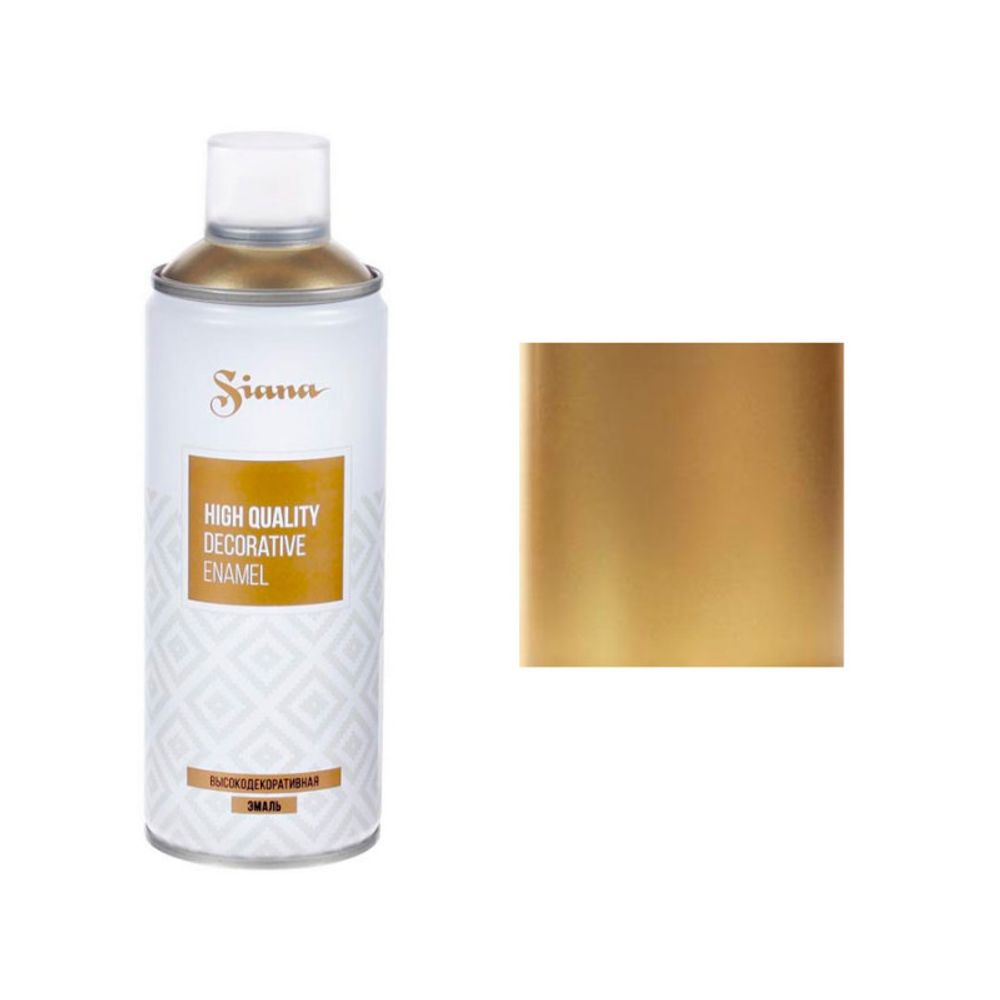 Краска-спрей зеркальная "Siana high quality" 0,52л (Золотой)