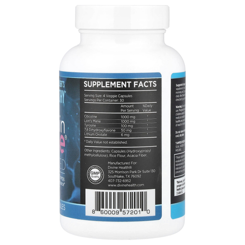 Divine Health, Brain Zone® Advanced, 120 капсул