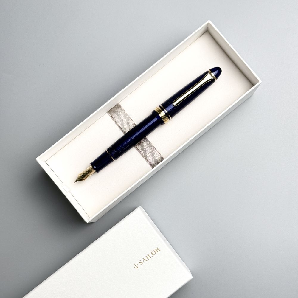 Ручка перьевая Sailor 1911 Light Shining Blue Gold (11-1038-640) 4