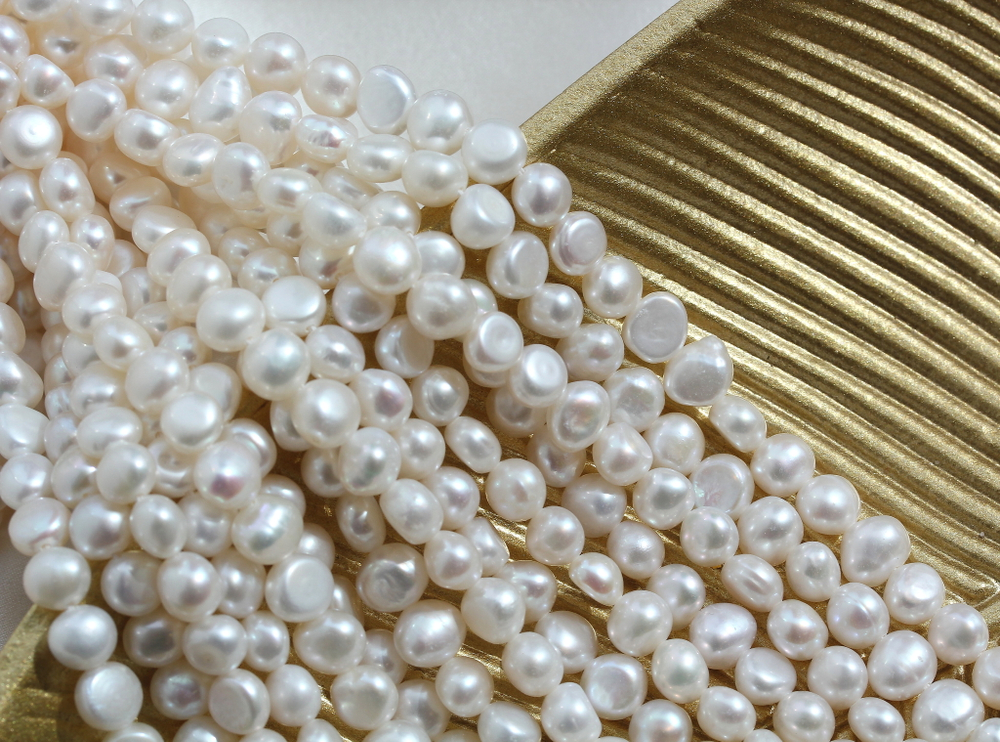 Жемчуг натуральный 5,5-6мм, 5А