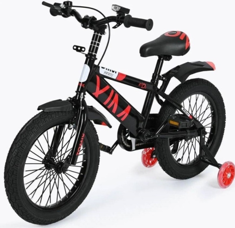 Двухколёсный велосипед TOMIX Biker 16 черный, красный