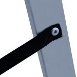 ЛЕСТНИЦА-СТРЕМЯНКА 2 х 11 ступеней, 2,92 - 5,01 м, алюминиевая,"НОВАЯ ВЫСОТА" NV-1220---