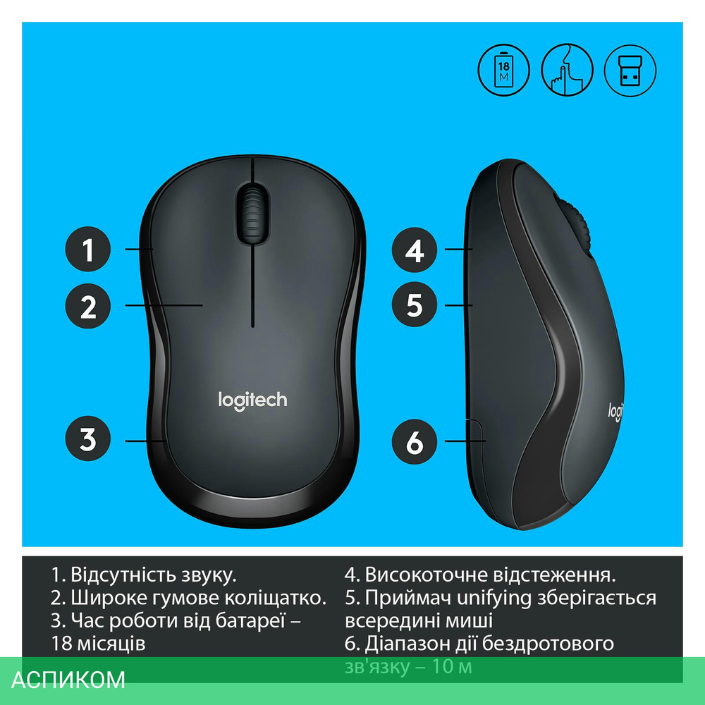 Мышь Logitech M220 (910-004878)