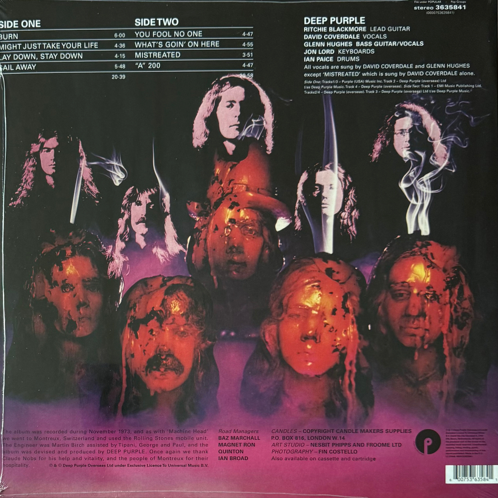 Виниловая пластинка Deep Purple - Burn LP