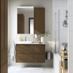 Навесной шкаф - ÄNGSJÖN / АNGSJОN IKEA/ ЭНГСЬЕН ИКЕА, 95х40 см, коричневый