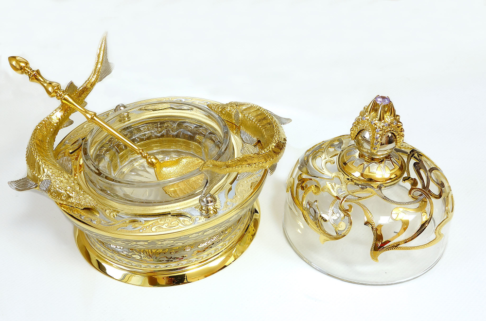 Икорница "Морская звезда - Аметист" (Златоуст)