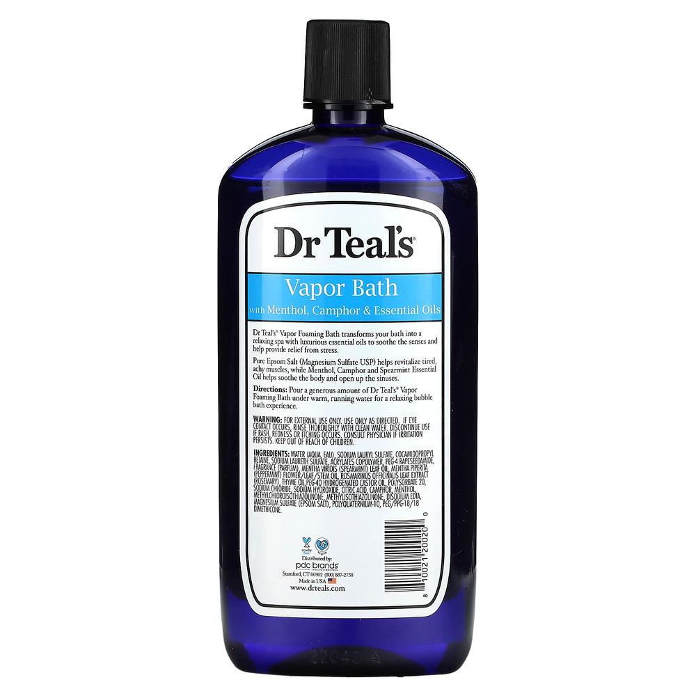 Dr. Teal's, пенка для ванны с чистой английской солью, ароматизатор для ванны, 710 мл (24 жидк. унции)